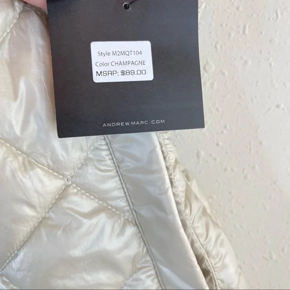Marc New York Andrew Marc Quilted Puffer Women’s Vest Size Large NWT - Picture 5 of 7